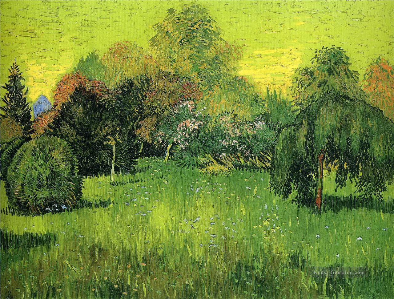 öffentlichen Park mit Weeping Willow Der Dichter s Garden I Vincent van Gogh Ölgemälde